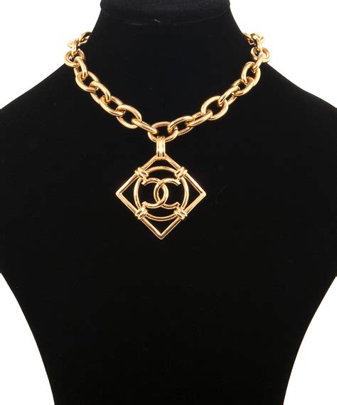 chanel inspired necklace cc|vintage coco chanel necklace.